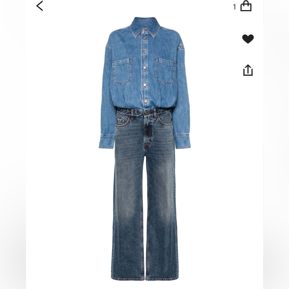 NWT Haikure denim blue jeans jumpsuit Tilda XS net a potter receipt $600